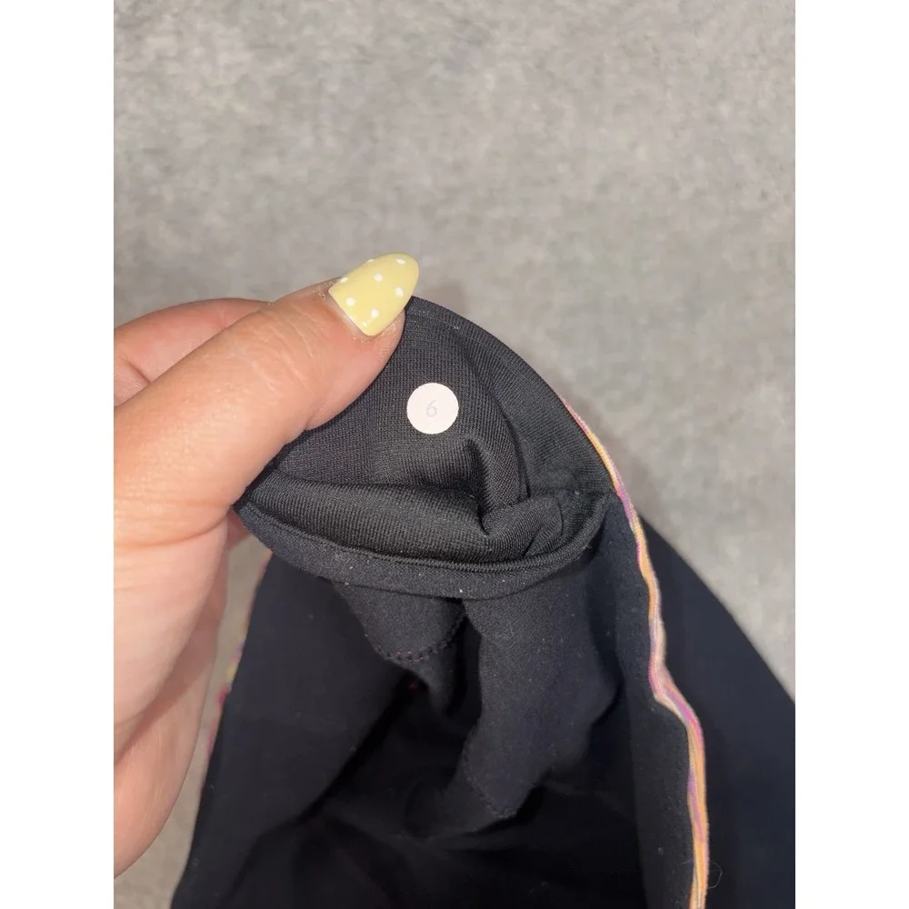 Lululemon Groove Pant Size 6 Black Magnum Dew Berry  Flare Yoga